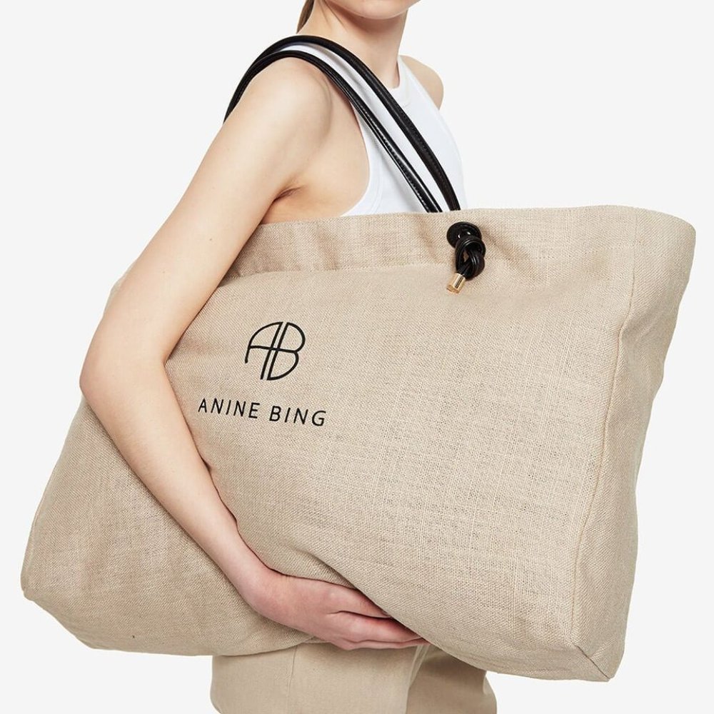 Anine Bing LARGE SAFFRON TOTE - Picture 7 of 10